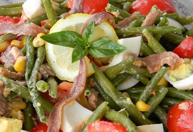 Salade de haricots verts estivale