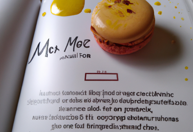 Macaron réglisse