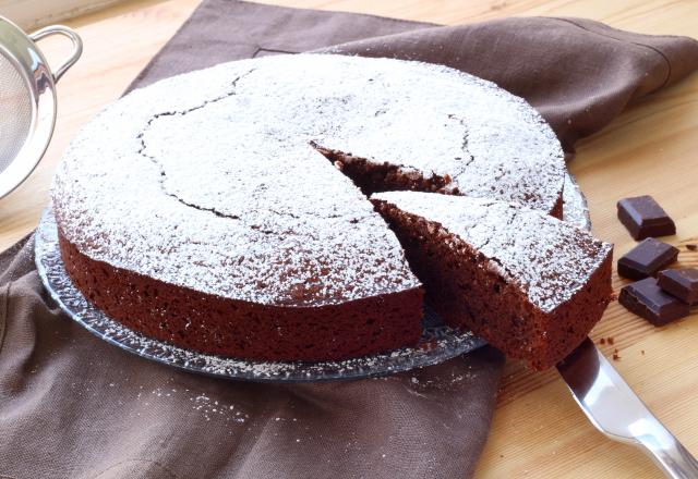 Gâteau fondant au chocolat sans gluten