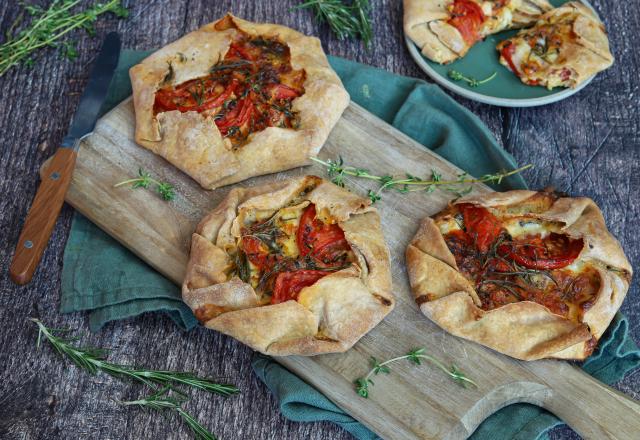 Tartelettes légères aux tomates et mozzarella