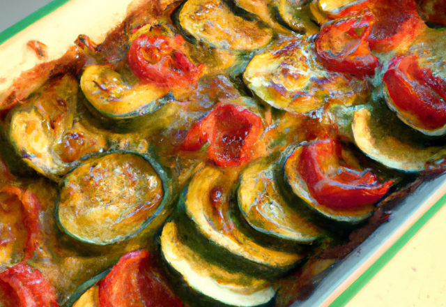 Gratin de courgettes et tomates facile