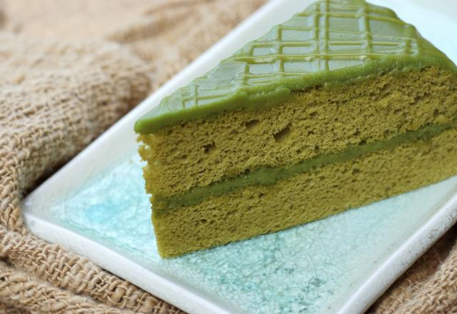 Gâteau au thé matcha