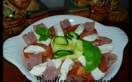 Salade fraîcheur tomates et courgette