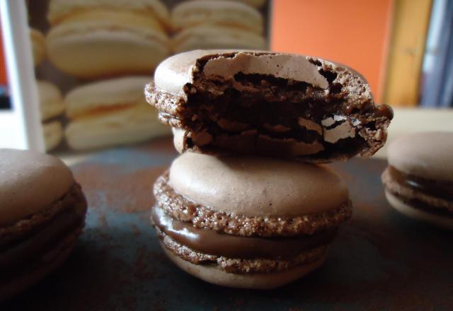 Macarons au chocolat délicieux