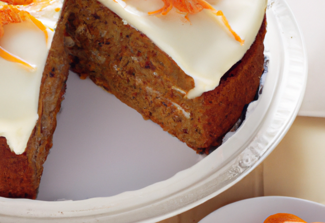 Carrot cake traditionnel americain