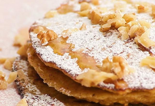 Pancakes à la banane et aux flocons d'avoine