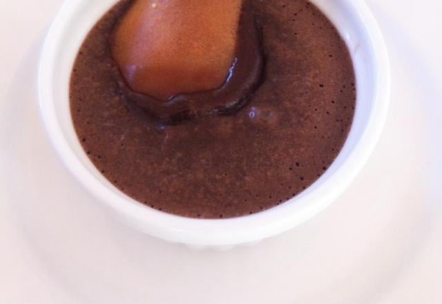 Coulant au chocolat et cœur de poire