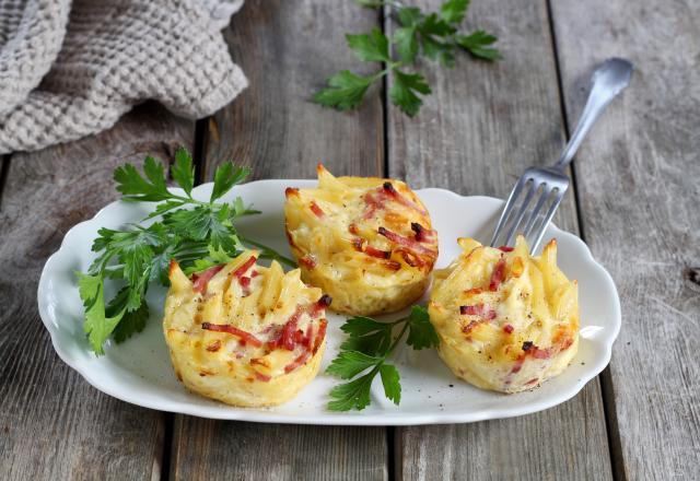 Gratins de mini penne au jambon