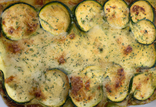 Gratin de boulgour aux courgettes original