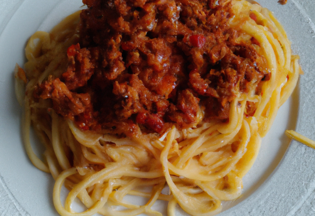 Spaghettis à la bolognaise