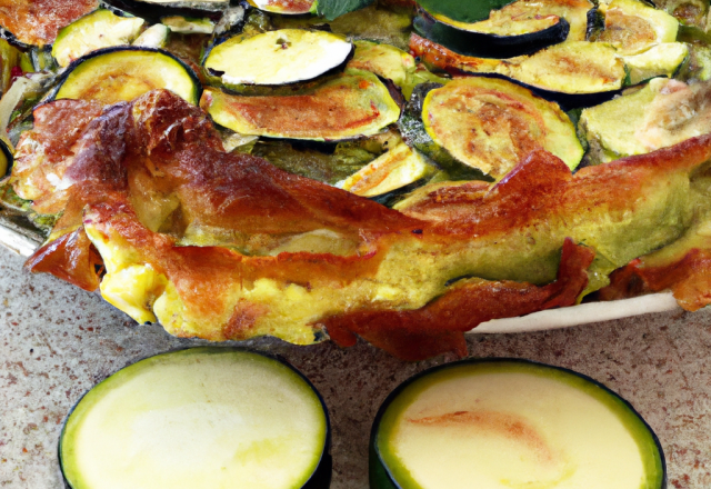 Clafoutis courgette tome de brebis