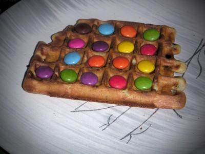 Gaufres aux smarties