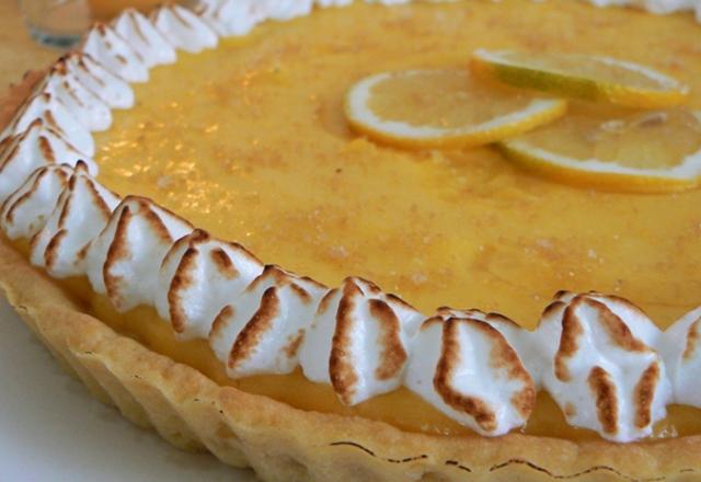 Tarte au citron et sucre citronné