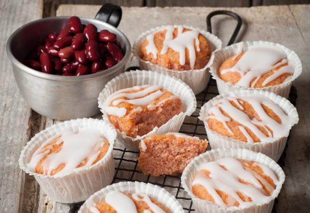 Les cupcakes de haricots blancs à la confiture