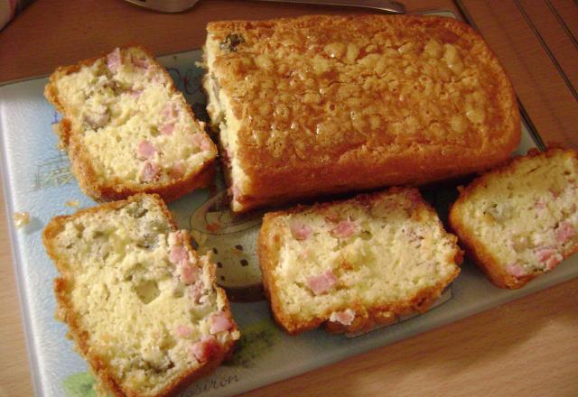 Cake jambon et olives vertes