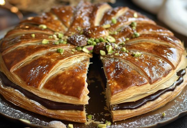 Parfaite pour l’Épiphanie, découvrez la recette de galette des rois façon chocolat de Dubaï