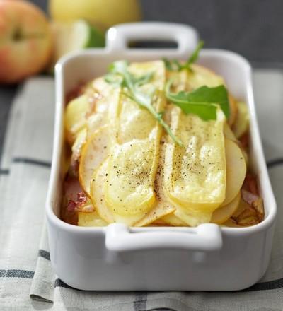 Tartiflette aux deux pommes