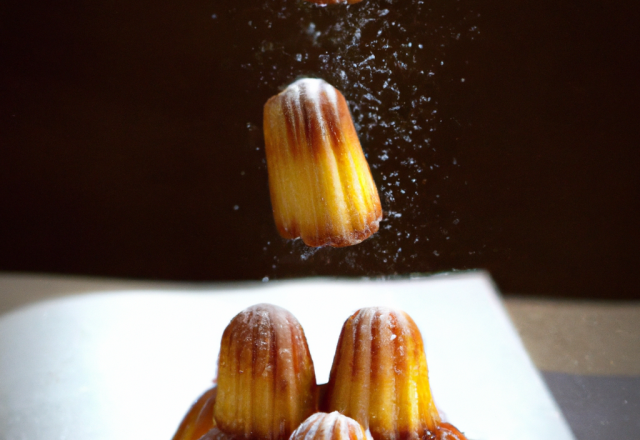 Madeleines au sucre perlé