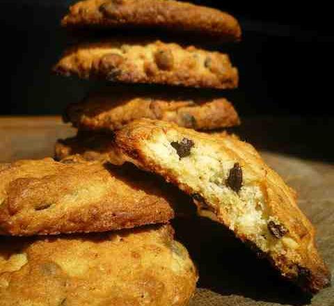 Cookies au pralin et pépites de chocolat noir