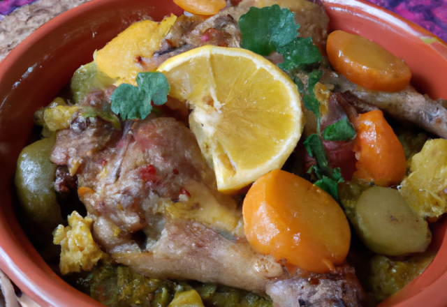 Tajine de lapin au citron classique