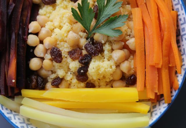 Couscous vegan aux légumes anciens