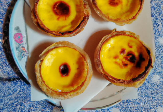 Pasteis de nata (tartelette de crème aux œufs)