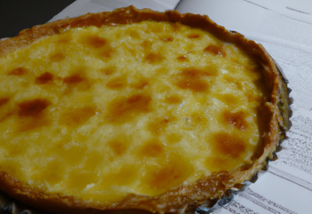 Tarte au cantal, délice de dernière minute