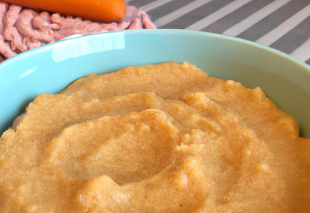 Purée de pommes de terre et de carottes avec une touche de cannelle