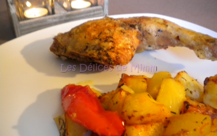 Poulet aux poivrons et aux pommes de terre