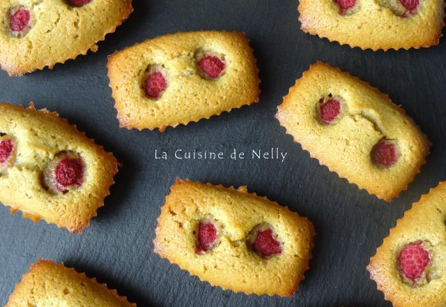 Financiers pistache-framboise