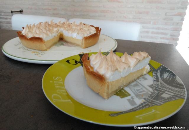 Tarte au citron meringuée au lait concentré sucré