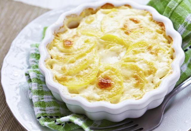 Gratin de panais et de pommes de terre au Saint Albray