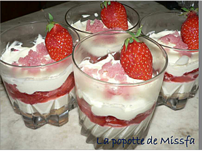 Tiramisu à la fraise facile