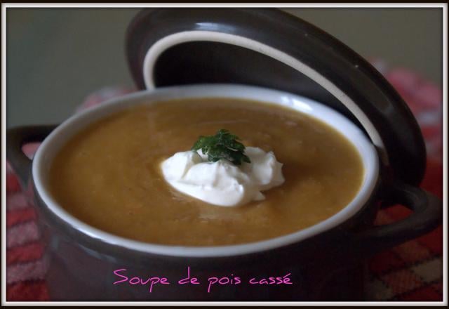 Soupe de pois cassés facile