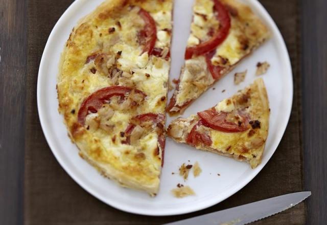 Quiche tomate, thon et fromage Carré Frais