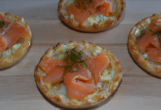 Tartelettes aux deux saumons