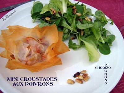 Petites croustades aux poivrons