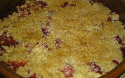 Crumble à la fraise