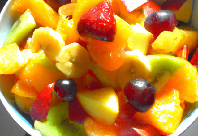 Salade de fruits salée