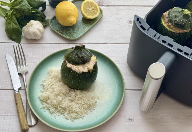 Courgettes farcies au thon au Air Fryer