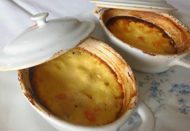 Soufflé au saumon et à la sole