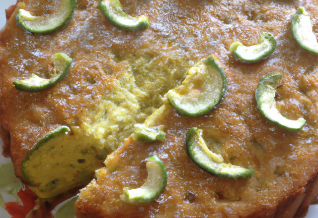 Cake à la courgette sucrée