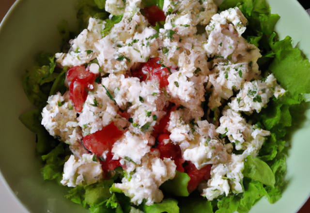 Salade fraîche au Cottage Cheese