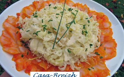 Carpaccio de haddock à la choucroute