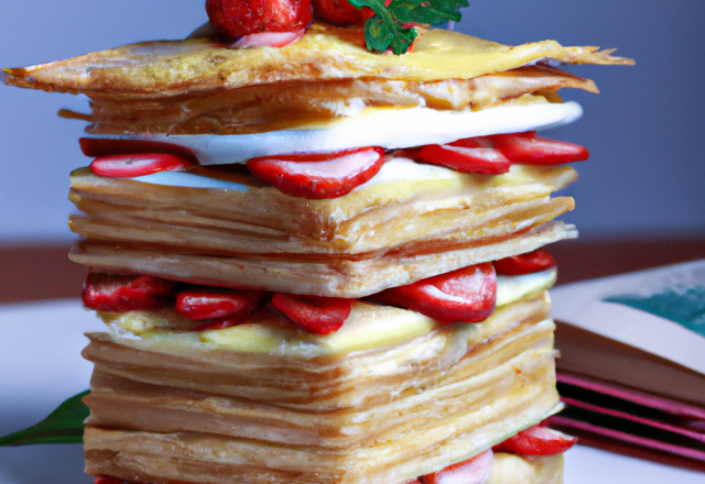 Mille-feuilles aux fraises