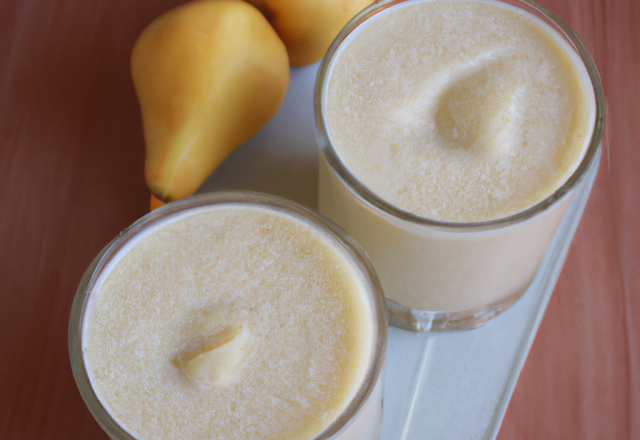 Milk-shake poire-pêche