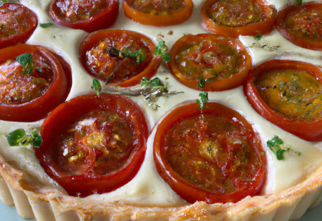 Tarte chèvre tomate