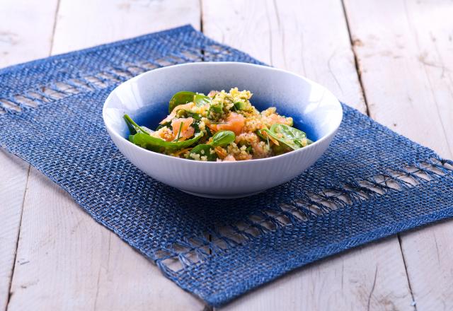 Bowl gourmand au saumon fumé et Norvège