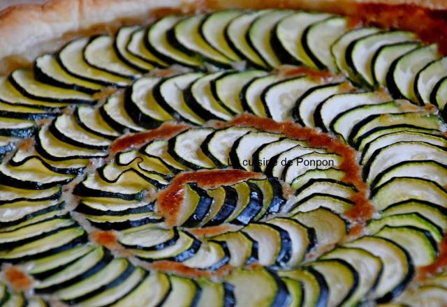 Tarte trop facile à la courgette et au gorgonzola