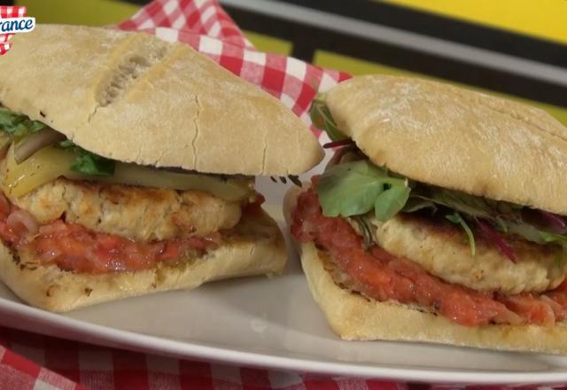 Burger de poulet Douce France à la française